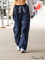 Korean Side Stripe Low Rise Trousers