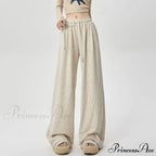 Korean Stripes Tall Waist Drawstring Trousers