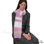Korean Style Soft Warm Stripe Knitted Scarf for Autumn/Winter
