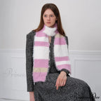 Korean Style Soft Warm Stripe Knitted Scarf for Autumn/Winter