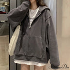 Korean Version Oversized Solid Color Hoodies