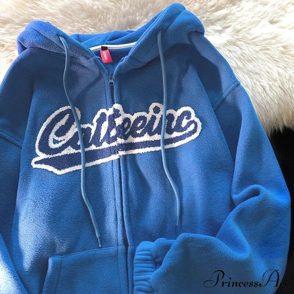 Korean Version Oversized Solid Color Hoodies