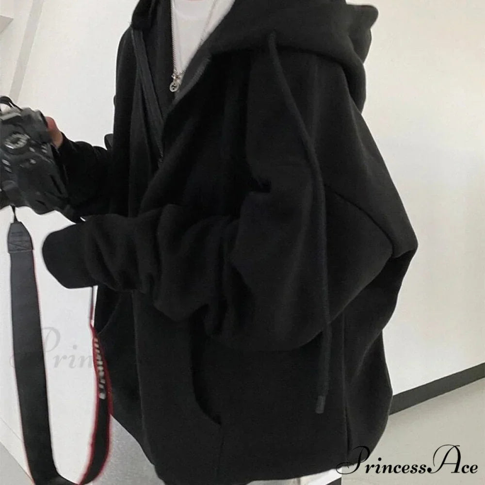 Korean Version Oversized Solid Color Hoodies