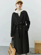 Korean Woolen Autumn Winter Solid Office Double-sided Mid-length Chic Coat
