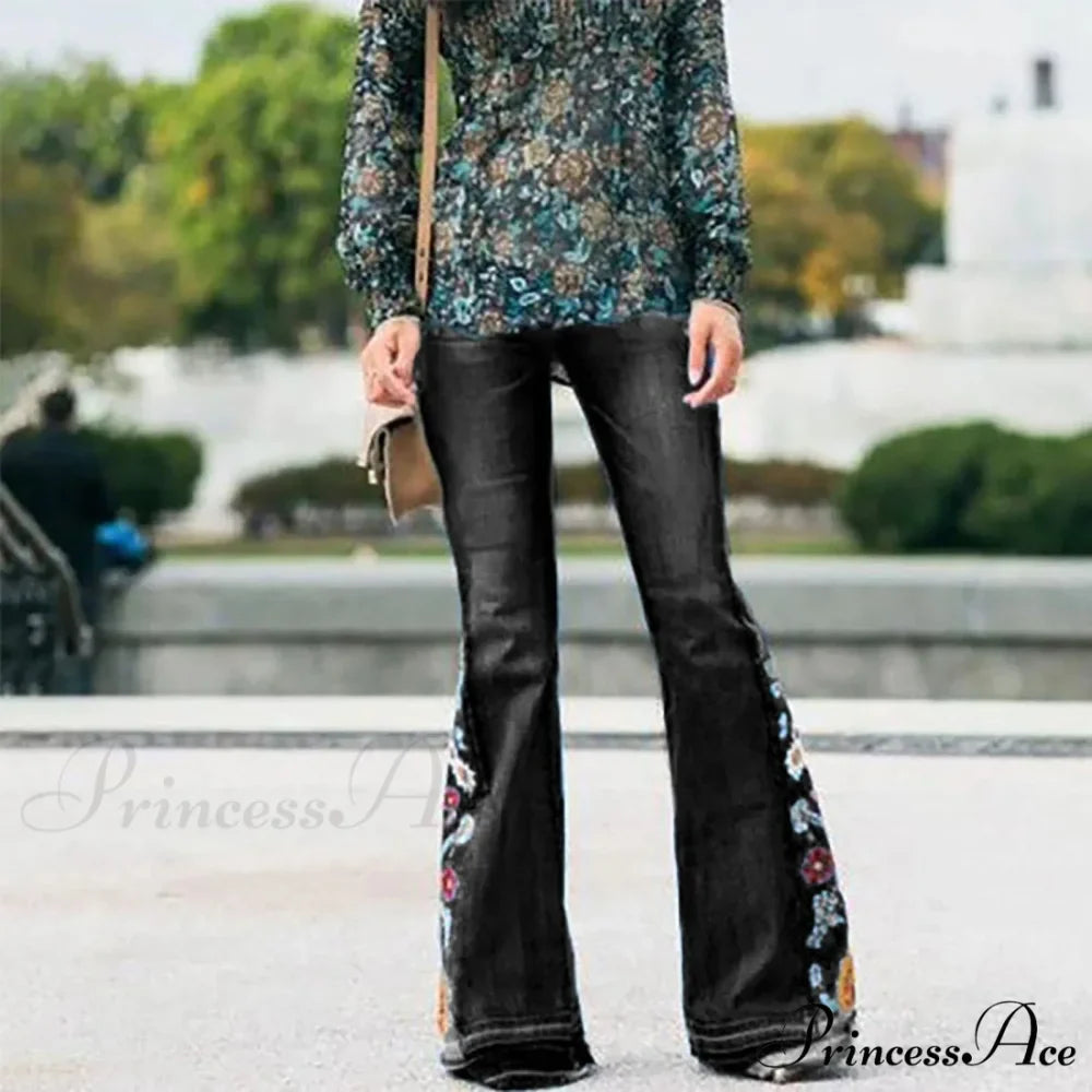 Korean Y2K Streetwear Flared Denim Wide Leg Jeans