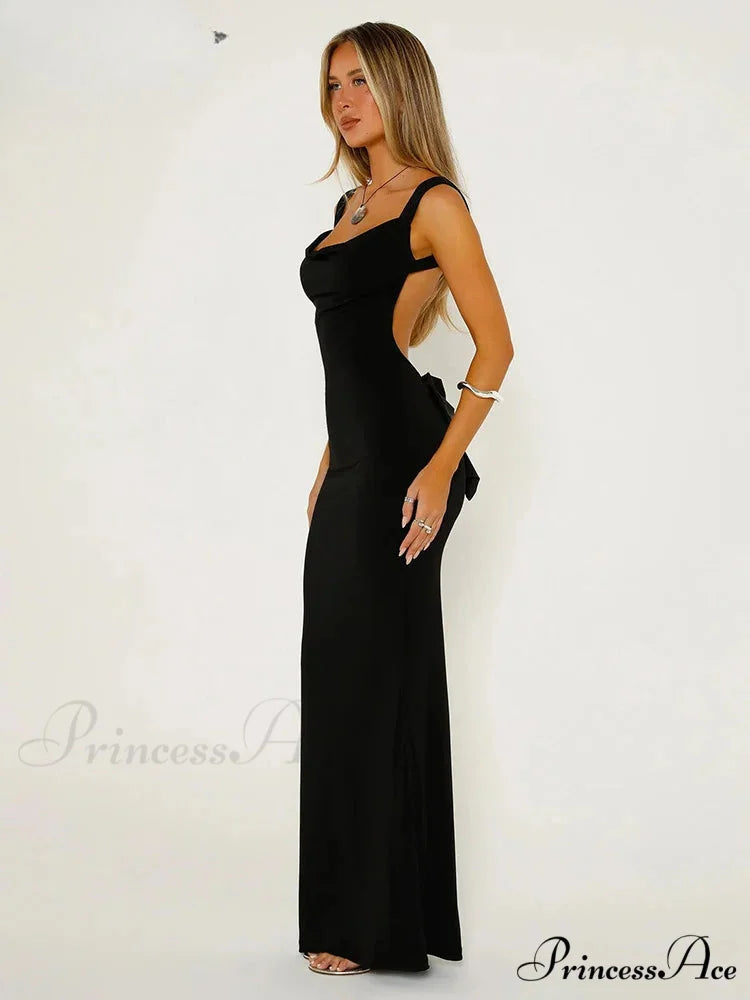 Lace Bowknot Party Dress