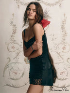 Lace Camisole Dual-Layer Mini Dress