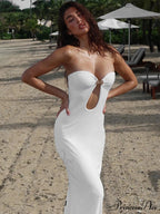 Lace Celebration Bandeau Bodycon Extended Floral Dress