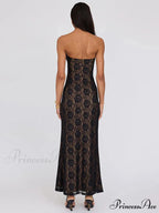 Lace Celebration Bandeau Bodycon Extended Floral Dress