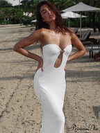 Lace Celebration Bandeau Bodycon Extended Floral Dress