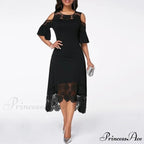Lace Hollow Backless Elegant Party Chic Retro Dress