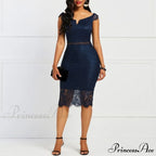 Lace Hollow Backless Elegant Party Chic Retro Dress