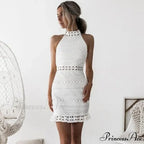 Lace Hollow Backless Elegant Party Chic Retro Dress