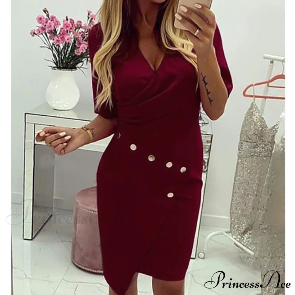 Lace Hollow Backless Elegant Party Chic Retro Dress