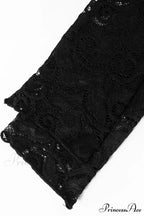 Lace Hollow Out Long Sleeve Pack Hip Dress