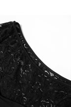 Lace Hollow Out Long Sleeve Pack Hip Dress