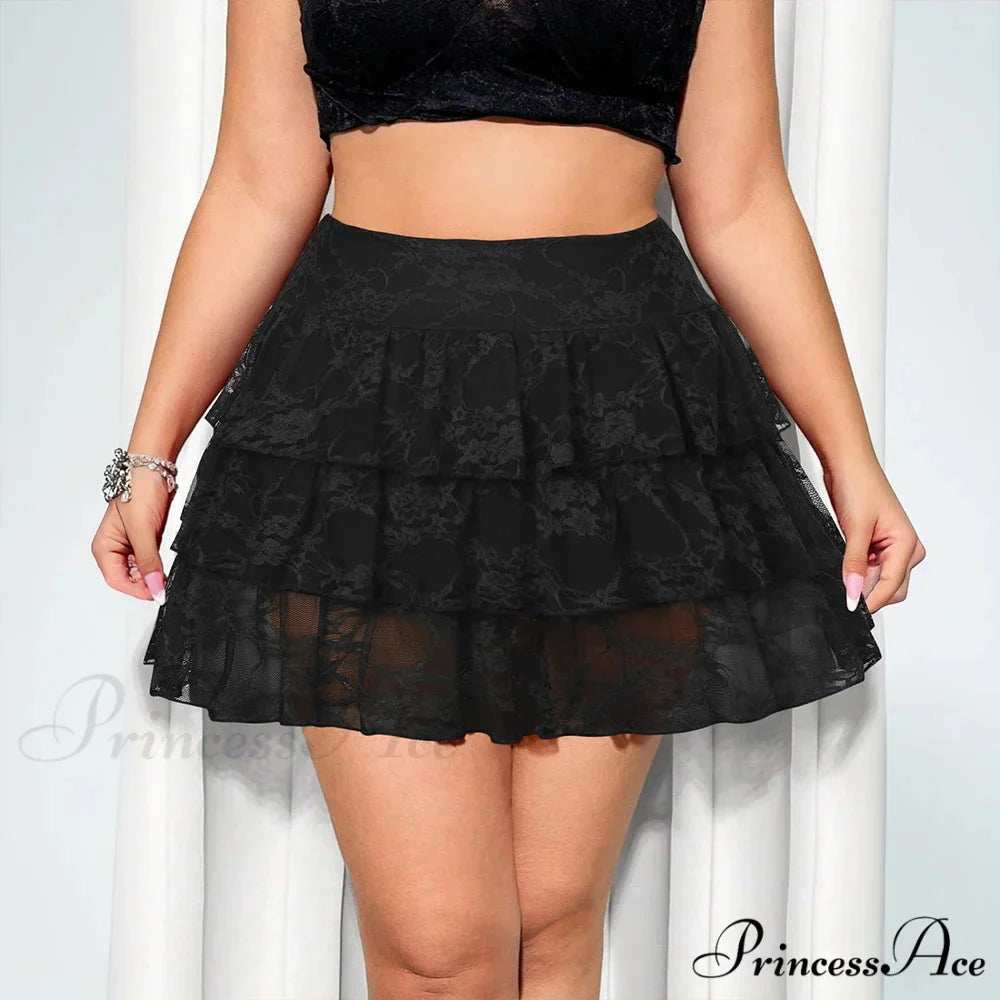 Lace Numerous-Layer Cake Style Skirt
