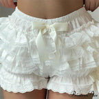 Lace Patched Pajama Lounge Short