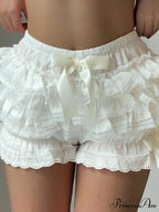 Lace Patched Pajama Lounge Short