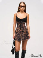 Lace Patchwork A-Line Party Dress