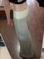 Lace Patchwork Fundamental Flare Women Pants