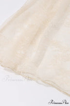 Lace Tie-up Flares Sleeve Midi Dress