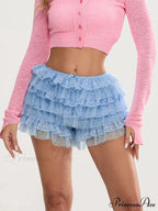 Lace Trim Various-Layer Bloomer Short