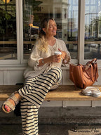 Lace Up Bow Flared Sleeve Loose Fashion Street Cardigan