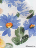 Lace Up Floral Trendy Green Mini Dress