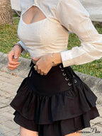 Lace Up Graceful Tassel Jeans