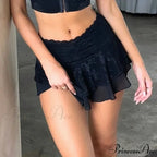 Lacy Flower Festival Rave Skirt