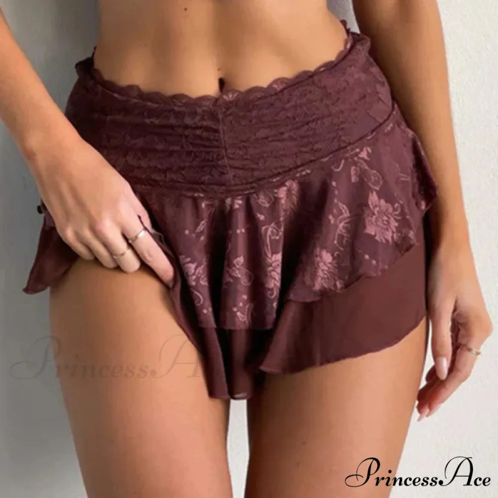 Lacy Flower Festival Rave Skirt