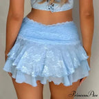 Lacy Flower Festival Rave Skirt