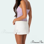 Lacy Flower Spaghetti Crop Top