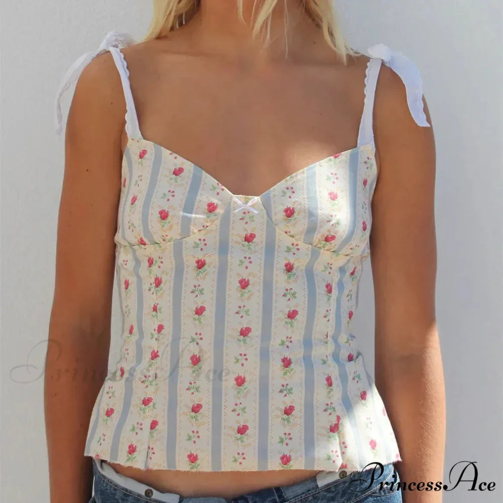 Lacy Flowery Frill Cropped Blouse