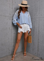 Lacy Hollow Out Fringe Oversized Bohemian Top