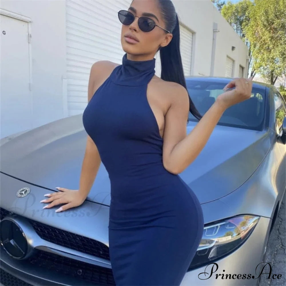 Ladies Club Brown Long Dress