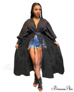 Ladies Long Solid Color Casual Dress