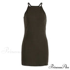 Ladies Sexy Sleeveless Slim Fit Mini Short Dress