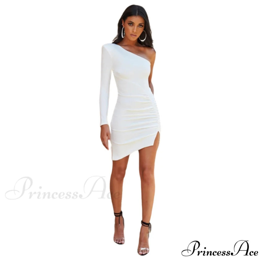 Lalana Formal One Charming Shoulder Mini Dress