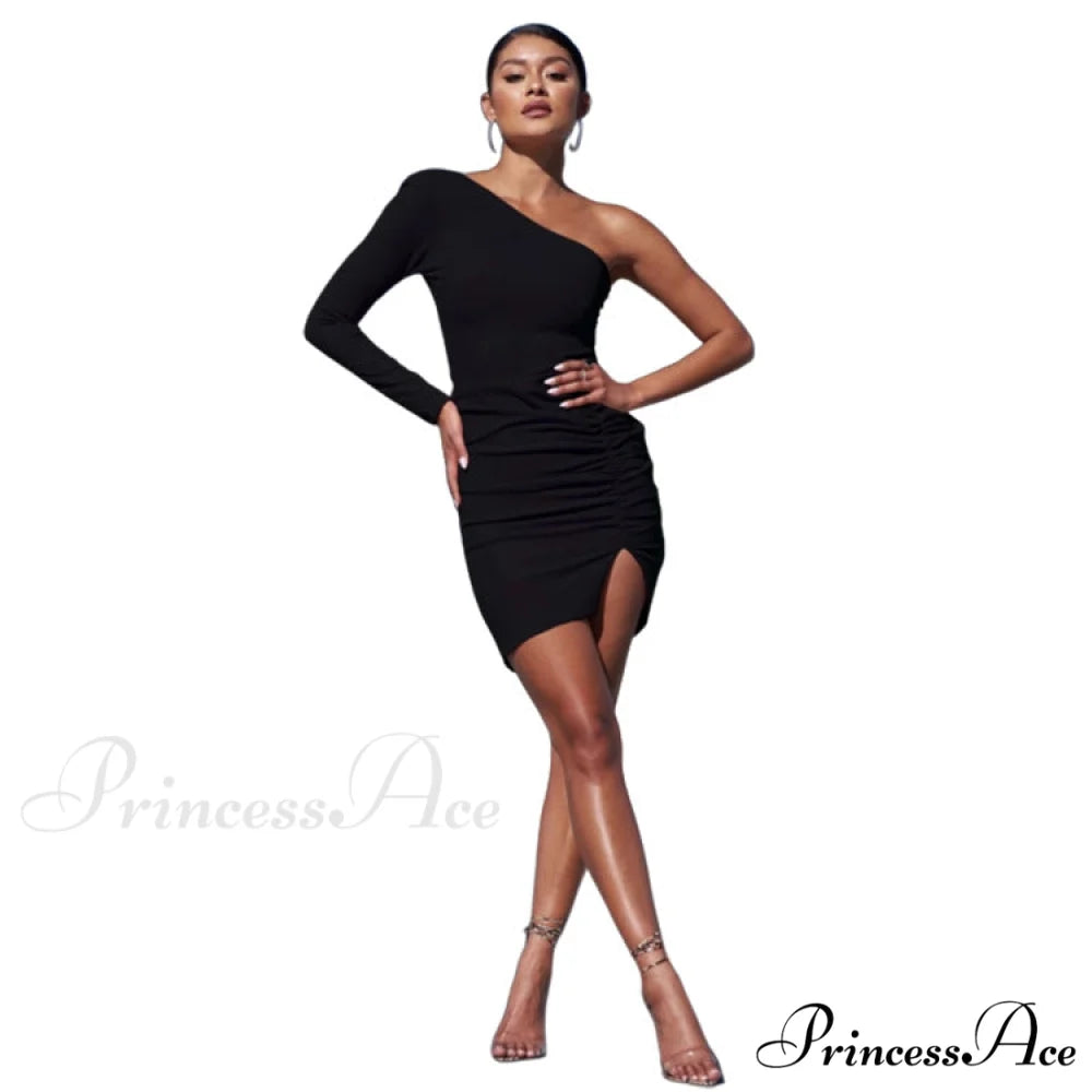 Lalana Formal One Charming Shoulder Mini Dress