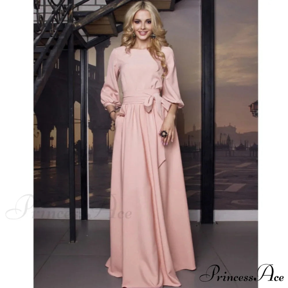 Lantern Sleeve Elegant Bandage Dress