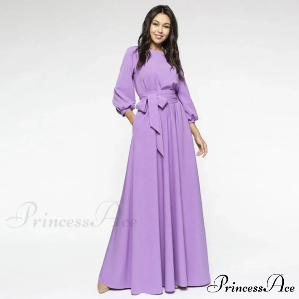 Lantern Sleeve Elegant Bandage Dress