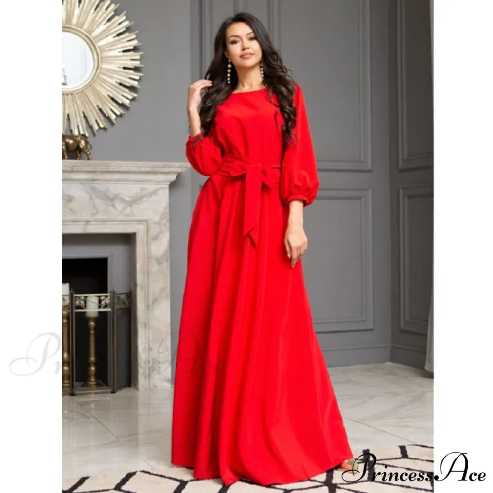 Lantern Sleeve Elegant Bandage Dress