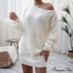 Lantern Sleeve Oversized Fashion Knitted Dress