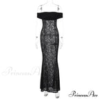 Lantern Sleeve V-neck Trumpet Maxi Dress