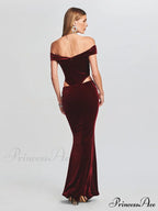 Lara Glitter Stylish Velvet Mermaid Dress