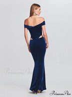 Lara Glitter Stylish Velvet Mermaid Dress