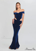 Lara Glitter Stylish Velvet Mermaid Dress