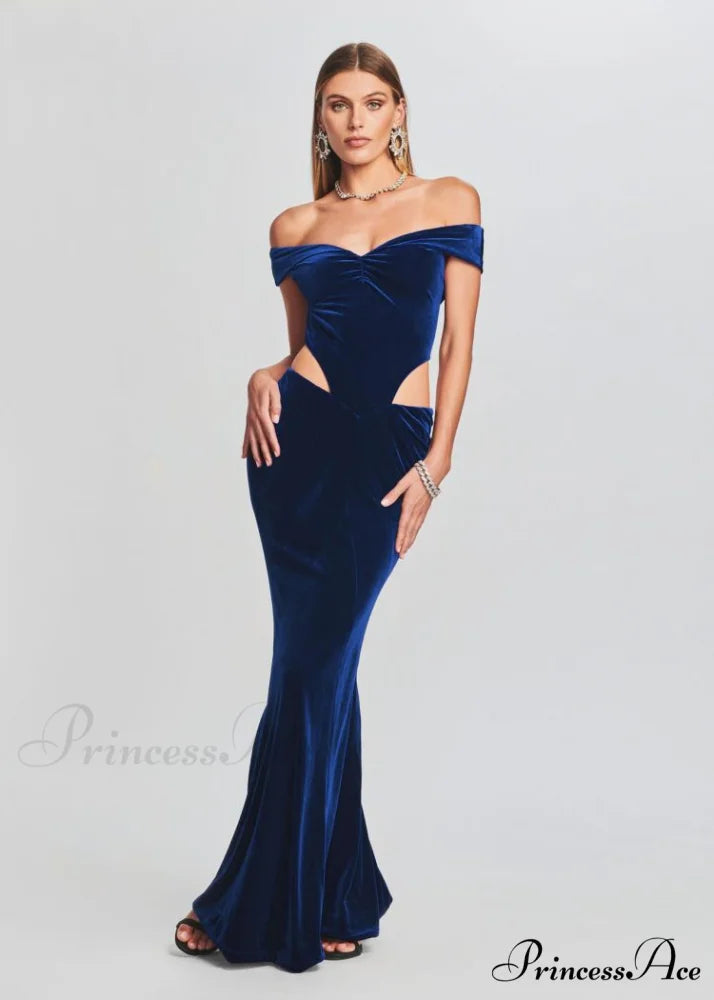 Lara Glitter Stylish Velvet Mermaid Dress